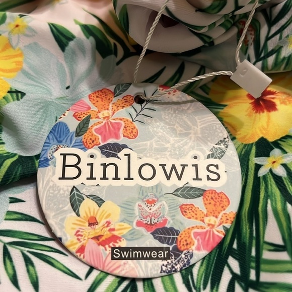 NWT V Neck Push Up One Piece Swimsuit Floral Print Bathing Plunging Swimwear - Picture 6 of 6